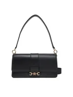 Torebki damskie - Tommy Hilfiger Torebka Heritage Leather Conv Crossover AW0AW17399 Czarny - miniaturka - grafika 1