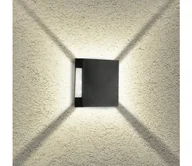 Lampy ogrodowe - Brilagi - zewnętrzny kinkiet LED QUADRAY LED/4W/230V czarny IP65 - miniaturka - grafika 1