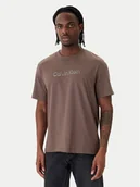Koszulki męskie - Calvin Klein T-Shirt LV04LF813G Beżowy Regular Fit - miniaturka - grafika 1