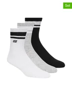 Skarpetki męskie - Skechers Skarpety (6 par) w kolorze biało-czarno-szarym - miniaturka - grafika 1