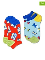Skarpetki damskie - Happy Socks Skarpety (2 pary) w kolorze błękitno-czerwonym - miniaturka - grafika 1
