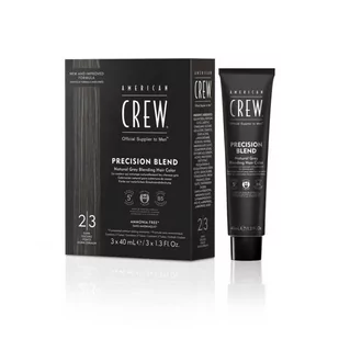 American Crew Precision Blend Odsiwiacz repigmentacja Kolor ciemny 2-3 3x40ml - Zestawy kosmetyków męskich - miniaturka - grafika 1