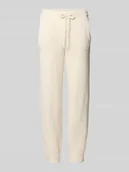 Spodnie sportowe damskie - Spodnie sportowe z elastycznym pasem - miniaturka - grafika 1