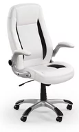 Fotele i krzesła biurowe - Fotel ELIOR Cubot, biało-czarny, 67x65x112-120 cm - miniaturka - grafika 1