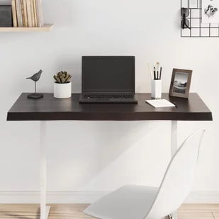 vidaXL vidaXL Blat ciemnobrązowy 100x50x2-4 cm drewno z naturalną krawędzią - Pozostałe meble ogrodowe - miniaturka - grafika 1