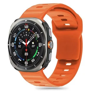 Pasek TECH-PROTECT Silicone Line do Samsung Galaxy Watch Ultra (47mm) Pomarańczowy - Akcesoria do smartwatchy - miniaturka - grafika 1