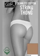 Majtki damskie - FIGI GATTA SEAMLESS COTTON STRING THONG L NUDE - Gatta - miniaturka - grafika 1