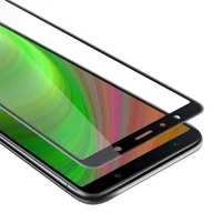 Szkła hartowane na telefon - Szkło Hartowane Do Samsung Galaxy A7 2018 w PRZEZROCZYSTY Z CZARNYM Folia pancerna Ochronny Tempered Glass Cadorabo - miniaturka - grafika 1