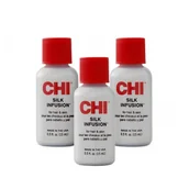 Zestawy kosmetyków damskich - CHI Silk Infusion, odżywczy jedwab do włosów, wielopak, 3x15ml - miniaturka - grafika 1