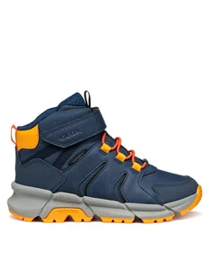 Geox Trzewiki J Flexyper Plus J56LCC 0FUME C4J2T S Granatowy - Buty dla chłopców - miniaturka - grafika 1