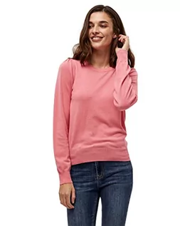 Swetry damskie - Peppercorn Damski sweter Tana Puff z długim rękawem, Różowa cytryna, XXL - grafika 1