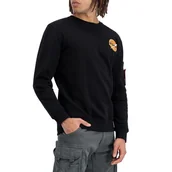 Bluzy męskie - Bluza Alpha Industries NASA Davinci 13630303 - czarna - miniaturka - grafika 1