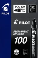 Zakreślacze - Pilot Marker permanentny SCA-100 czarny 12szt) - miniaturka - grafika 1