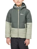 Kurtki i płaszcze dla chłopców - Jack Wolfskin - TWO HILLS INS JACKET K, kurtka dziecięca, unisex, zielona - miniaturka - grafika 1