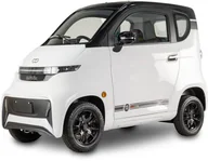 Skutery - Czterokołowiec lekki, skuter elektryczny zabudowany z dachem MICRO CAR BILI BIKE SIGMA 4 LIT LiFePO4 biały ciemne wnętrze - miniaturka - grafika 1