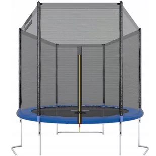 Ultrasport Jumper trampolina ogrodowa, zestaw kompletny zawierający matę do skakania, siatkę bezpieczeństwa, wyściełane słupki do siatki i osłonę krawędzi, niebieski, 180 cm 330700000116 - Trampoliny - miniaturka - grafika 1