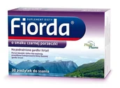 Przeziębienie i grypa - PhytoPharm Fiorda smak czarnej porzeczki 30 pastylek do ssania 3211251 - miniaturka - grafika 1