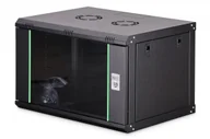 Szafy rack - Szafa Digitus Szafa sieciowa wisząca jednosekcyjna Dynamic 19" 7U, 600x450, drzwi szyba, czarny, niezmontowana, 60kg DN-37101 - miniaturka - grafika 1