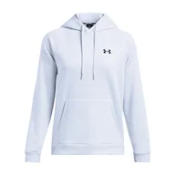 Bluzy damskie - Damska Bluza UNDER ARMOUR UA ARMOUR FLEECE HOODIE 1386507-464 – Niebieski - miniaturka - grafika 1