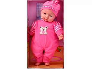 Lalka Bobas Mięciutka 34cm W Śpioszku Mówi Śmieje - Lalki dla dziewczynek - miniaturka - grafika 1