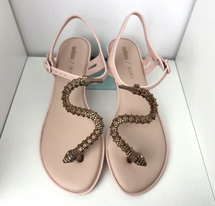 Sandały damskie Melissa 33283/50845 Pink/Bronze - Sandały damskie - miniaturka - grafika 1