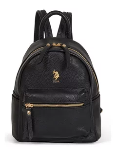 Torebki damskie - U.S. Polo Assn. Skórzany plecak "Arlington" w kolorze czarnym - 22 x 14 x 24 cm - grafika 1
