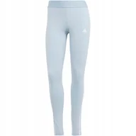 Legginsy - Legginsy damskie adidas Loungewear Essentials 3-Stripes błękitne IR5348 L - miniaturka - grafika 1