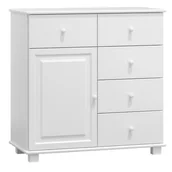 Komody - Komoda drewniana sosnowa nr47 g47 biała - miniaturka - grafika 1