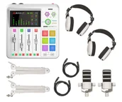 Mikrofony komputerowe - Rode Podcaster Bundle Biały - miniaturka - grafika 1