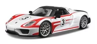 Samochody i pojazdy dla dzieci - Bburago Porsche Race 918 Weissach 1:24 - miniaturka - grafika 1