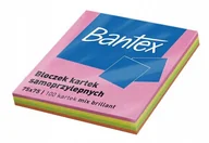 Gadżety  do biura - Bloczek Kartek Samoprzylepnych Bantex 75x75mm Miks Kolorów x 100 szt. - miniaturka - grafika 1