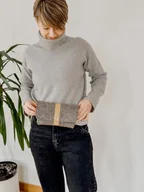 Nerki - Marmollada - torebka filcowa mała SZAROBRĄZOWA + b - miniaturka - grafika 1