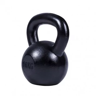 Gorilla Sports Kettlebell żeliwny czarny 16kg (100338-00019-0021) - Kettlebell - miniaturka - grafika 1