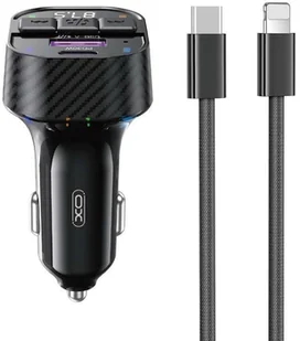 XO transmiter BCC17 FM ład. sam. 30W Bluetooth czarny + kabel USB-C/Lightning - Transmitery FM - miniaturka - grafika 1