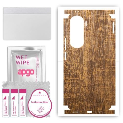 folia naklejka skórka strukturalna na TYŁ+BOKI do Honor 90 Lite - Drewno Dąb Stary - apgo SKINS