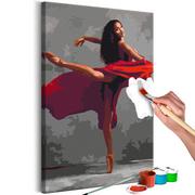 Malowanie po numerach - Obraz do samodzielnego malowania - Piękna tancerka (rozmiar 40x60) - miniaturka - grafika 1