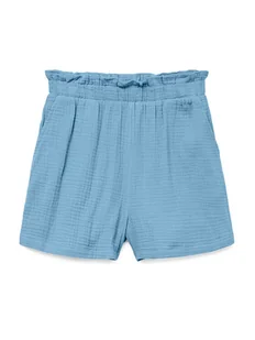 Vero Moda Szorty materiałowe Natali 10279687 Niebieski Baggy Fit - Spodenki damskie - miniaturka - grafika 1