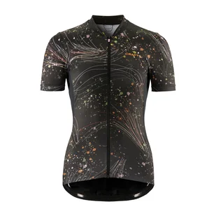Damska Koszulka z krótkim rękawem CRAFT ADV ENDUR GRAPHIC JERSEY W 1914542-999007 – Czarny - Koszulki i topy damskie - miniaturka - grafika 1