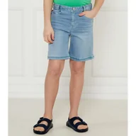 Spodnie i spodenki dla chłopców - HUGO KIDS Jeansowe szorty Regular Fit - miniaturka - grafika 1