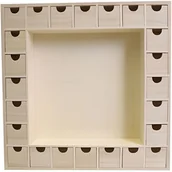 Ozdoby bożonarodzeniowe - Drewniany kalendarz adwentowy do dekoracji - Marka - Model - Drewno - Dziecko - Beż - miniaturka - grafika 1