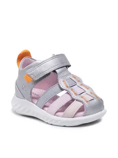 Buty dla dziewczynek - Ecco Sandały Sp. 1 Lite Infant Sandal 72512151929 Srebrny - grafika 1