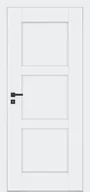 Drzwi wewnętrzne - Dre Drzwi Wewnętrzne Pełne Estra 1 Okleina Biała Mat - miniaturka - grafika 1