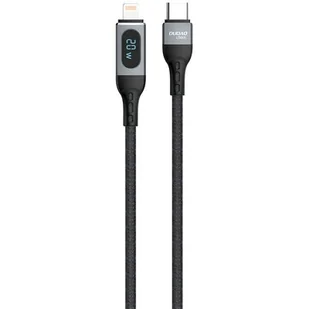 Dudao kabel USB Typ C - Lightning szybkie ładowanie PD 20W czarny (L7MaxL) L7MaxL - Kable USB - miniaturka - grafika 1