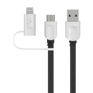 Mobilari KABEL 2W1 ŁADOWARKA IPHONE LIGHTNING MICRO USB 2.4 M555040 M555040 - Kable USB - miniaturka - grafika 1