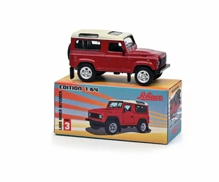 Schuco Land Rover Defender Red Schuco Pape 1:64 452030700 - Samochody i pojazdy dla dzieci - miniaturka - grafika 1
