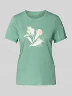 Koszulki i topy damskie - T-shirt o kroju regular fit z czystej bawełny - miniaturka - grafika 1