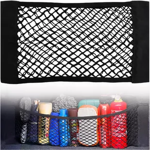 ORGANIZER SIATKA NA RZEP DO BAGAŻNIKA AUTA 40x25 - Akcesoria motoryzacyjne - miniaturka - grafika 1
