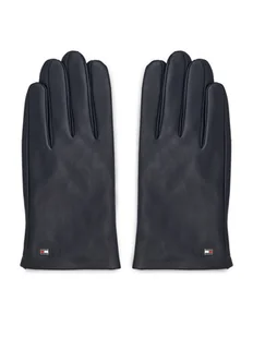 Tommy Hilfiger Rękawiczki Męskie Essential Flag Leather Gloves AM0AM11482 Granatowy - Rękawiczki - miniaturka - grafika 1