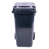 Kosze na śmieci - Pojemnik na odpady 120 l grafit - miniaturka - grafika 1
