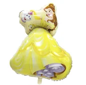 Balony i akcesoria - Balon foliwy Bella Piękna i Bestia, 90 cm - miniaturka - grafika 1